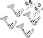 JOINPAYA Gc108 4r Silver Bass Tuning Pegs Guitar Tuner Heads Replacement for Old/broken Tuners