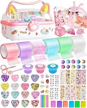 Cute Cat Nano Tape Bubble Kit for Kids with Box, Nano Tape Squishy Maker Kit, Nano Bubble Tape Kit, Nano Magic Tape Bubbles