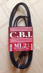 CBI ML2 Microphone Cable, 24 Gauge, XLR Male to XLR Female 10 foot