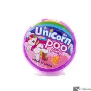 Hayes Tendy Unicorn Poo Putty Play Air Dough .02 oz. 2.5'' Putty, Pink Purple