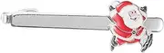 [TINEASUR] Santa Claus Tie Clip Metal Decorative Necktie Clip for Men Festive Christmas Accessory for Tie Bars Men Jewelry