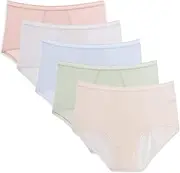 [MECKOZ] Everdries Leakproof Underwear, Everdries Leakproof Underwear for Women, High Waist Leak Proof Protective Panties for Women (Color : 5 Pcs, Size : XX-Large)