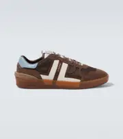 [Lanvin] Lanvin Clay logo leather sneakers AU 7 brown