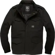 Vintage Industries Brent Parka, textile jacket , color: Black , size: L
