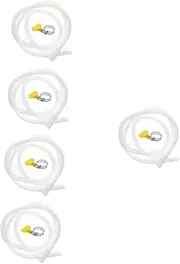 Holibanna 5pcs Washer Drain Hose Extension Flexible Inlet for Semi-Automatic Washing Machines Air Conditioners Clamp for