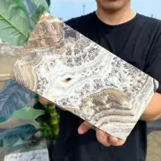 1.15lb Natural pretty millefeuille calcite Crystal Rough stone specimens cure