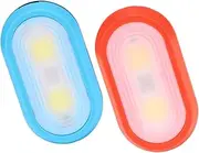 UPKOCH 2pcs LED Clip Light for Night Running Outdoor Safety Red Blue No Battery Versatile Fitness Safety Lamp with Light Modes for Walking Hiking Cycling