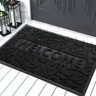 Front Door Mat Non Slip Backing Welcome 29.5X17 Waterproof All-Weather Entryway