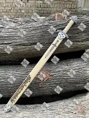 Hand Forged Damascus Steel Viking Sword New Edition Norsemen Sword with Scabbard