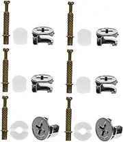 30Sets Furniture Fasteners Kit Connecting Screws for Wardrobe Dresser Fastening Connectors Pack for Efficient Furniture Assembly