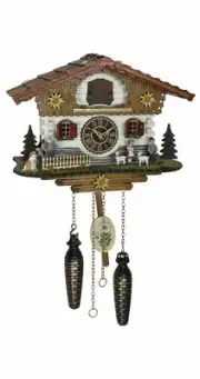 Quartz Cuckoo Clock Swiss house with music TU 4270 QM NEW