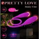 ☀贈潤滑液☀Pretty Love．Snaky Vibe百變魅影USB充電7段變頻雙馬達前後可用震動按摩器(紫)☀自慰