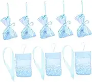 FOYTOKI 10pcs Empty Sachets Pouch Small Mesh Bags Drawstring for Storage Decorative Pouch Set