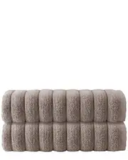 DePera Home Set of 2 Vague Bath Towels
