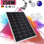 250W Solar Panel Kit 12V 250 Watt Mono Caravan Camping Power Battery Charging AU