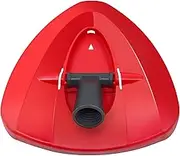 GFRED Mop Replacement Head Compatible with Vileda Turbo EasyWring 2-in-1 Rotating Triangle Mop Head Cover Replacement for Spin Mop Accessories - 1 Piece (Red)