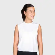 [TWL] TWL - WOMEN'S SLASH CROP - BLANK - WHITE