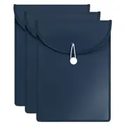 3PK Marbig Top Load A4 File Document Sheet Paper Holder Office Organiser Navy