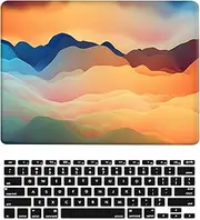 Compatible with MacBook Pro 16 inch Case with Touch ID 2021/2023 Release Model M1 A2485/A2780 M2/A2991 M3, Plastic Protective Matt Durable Hard Shell Case Cover & Keyboard Cover, Colorful