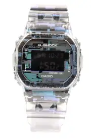 New Casio G-Shock Translucent Black Chrono Men Watch 43mm DW5600NN-1 $140