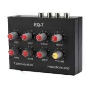 3X(EQ-7 Car Audio Headset Amplifier 2 Channel Audio Mixer Equalizer T1X7)9462