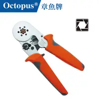 在飛比找PChome24h購物優惠-【Octopus章魚牌】歐式管形棘輪端子鉗 0.25-6mm