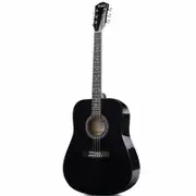 Axiom Folkmaster Left Handed Guitar - Black