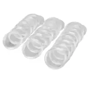 100Pcs 21mm Round Clear Plastic Coin Holder Box Storage Clear Round5989