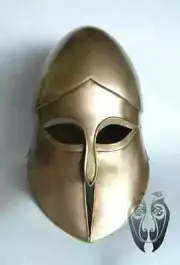 18ga Sca Larp Medieval Greek Corinthian Helmet Knight Spartan Helmet Replica