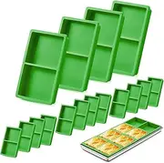 16 pcs Silicone Tray Dividers for Harvest Right Freeze Dryer Medium and Small Trays, Silicone Food Molds for Harvest right freeze dryer accessories, Green silicone food freezer tray