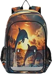 [Joisal] Astronaut in Space Backpack for Middle School Girls Lightweight Kids Travel Backpack for Airplane