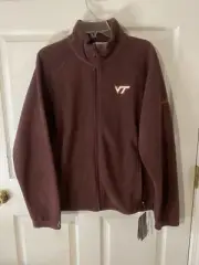 Columbia Virginia Tech Hokies Full Zip Fleece Jacket Size XL Ladies New W/Tags