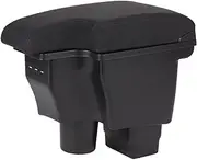 Car Armrests Fit For Mazda CX-3 Mazda 2 Armrest Box Retrofit Car Armrest Storage Box Car Accessories Charging USB Car Armrest Box(B2genuine leather)