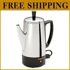 Elegant 6-Cup Stainless Steel Coffee Percolator with Auto Keep-Warm Feature