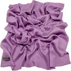 Mauve Solid Color Nepalese Fringe Shawl Scarf Stole Wrap Pashmina CJ Apparel NEW