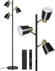 LED Tree Floor Lamp, Modern Dimmable Standing Lamp with Remote & Touch Control,