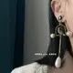 歐韓飾品長款鳥籠珍珠中古設計感高級耳飾歐洲站小眾大耳環耳夾