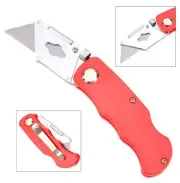 Folding Work Utility Lock Knife Carton Box Cutter 6 Blades Craft Trim Tool