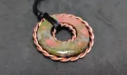 Tensor Rings Empowerment Royal Cubit Pendant Unakite Stone Bead Adjustable size