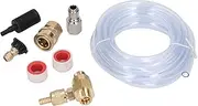 TOOLSGO Chemical Injector Brass Stainless Adjustable Downstream Injector with 9.8ft Tube Good Sealing for Pressure Washer 5000PSI