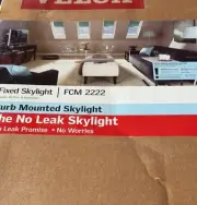 Velux 22.5 in. x 22.5 in. Fixed Curb Mount Skylight with Tempered LOW-3 Glass