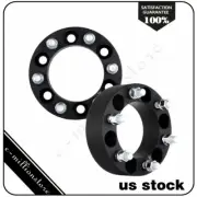 2Pcs 2" 6x5.5 14x1.5 studs Wheel Spacers For 1995-2014 Chevrolet Tahoe 2013 2012