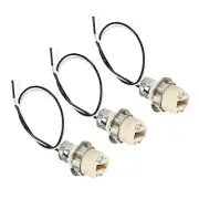G9 Light Base Socket,3pcs Wire Lead Lamp Holder with Socket Ring Removal Tool
