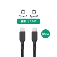 在飛比找PChome24h購物優惠-AUKEY Type-C to Type-C USB 1.8