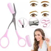 Eyebrow Scissors Trimmer Comb Trimming Hair Grooming Cutter Eyelash Remover Tool