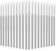 20 PCS Ceramic Needle Shaped Clay Carving Tool Silver Stainless Steel Clay Needle Polymer Detail Pottery Tool Kit for Carving,Carving