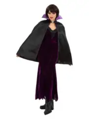 Dark Queen Vampire Cape with Collar