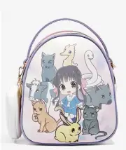 Fruits Basket Chibi Tohru & Sohma Zodiac Animals Mini Backpack + Coin Purse NWT