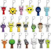 Sprunki Keychains, Sprunki Game Keychain, Car Keychain, Key Purse Handbag Charms Gifts