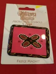Wijikura Aboriginal Artwork Fridge Magnet - "LOVE" Symbol - Reproduction - 1119